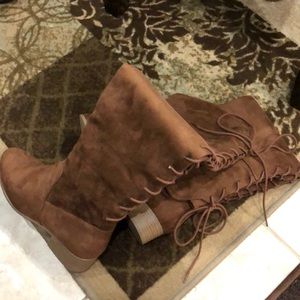 Brown over the knee boots from Charlotte Russe